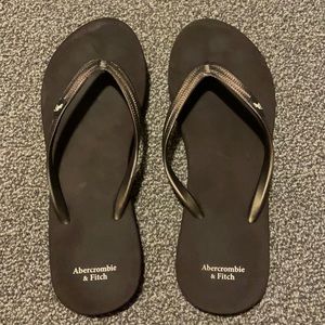 Abercrombie & Fitch Brown Flip Flops